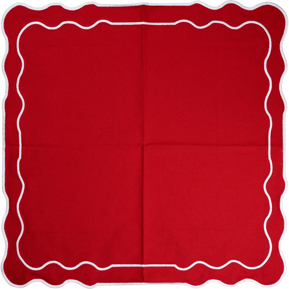 Red Placemat, Set of 8