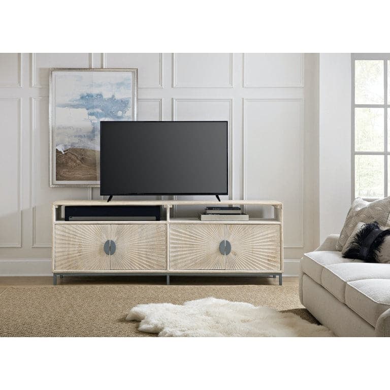 Sunburst 2-Door Entertainment Console 86"-Hooker-HOOKER-5560-55486-LTWD-Media Storage / TV Stands-2-France and Son