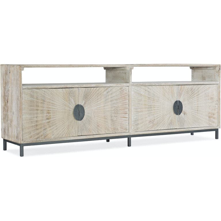 Sunburst 2-Door Entertainment Console 86"-Hooker-HOOKER-5560-55486-LTWD-Media Storage / TV Stands-1-France and Son