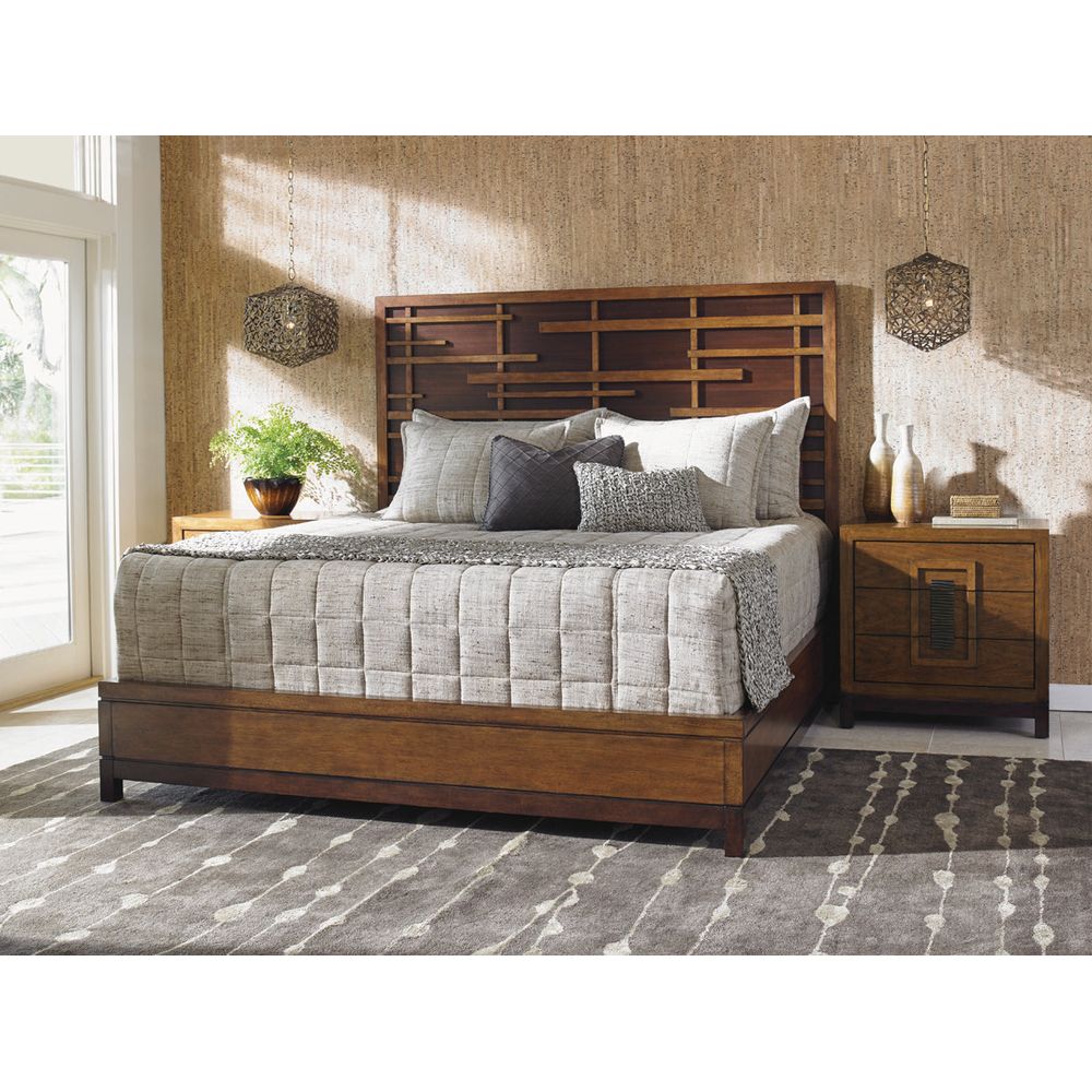 Shanghai Panel Bed 6/6 King - Sebana