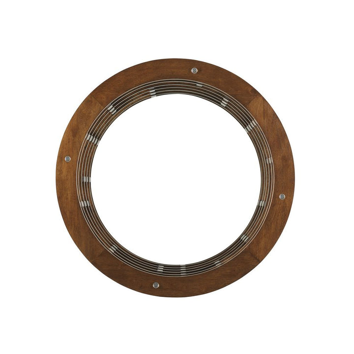 Meridien Round Dining Table With Wooden Top - Sebana