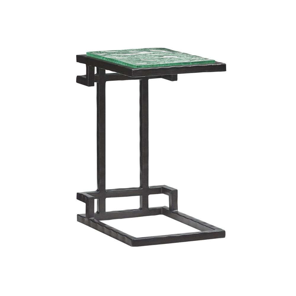 Side Tables Hermes Reef Glass Top Martini Table - Sebana
