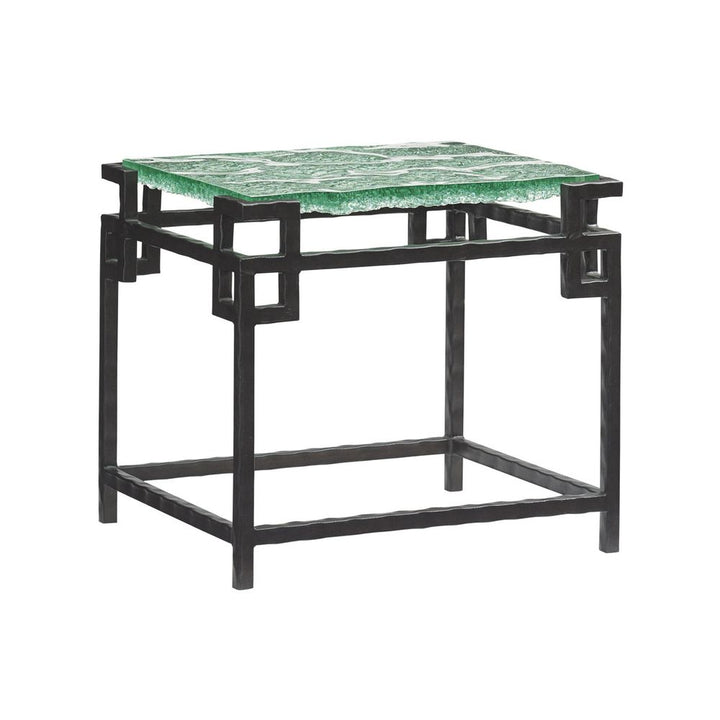 Side Tables Hermes Reef Glass Top End Table - Sebana