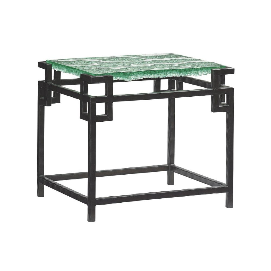 Side Tables Hermes Reef Glass Top End Table - Sebana