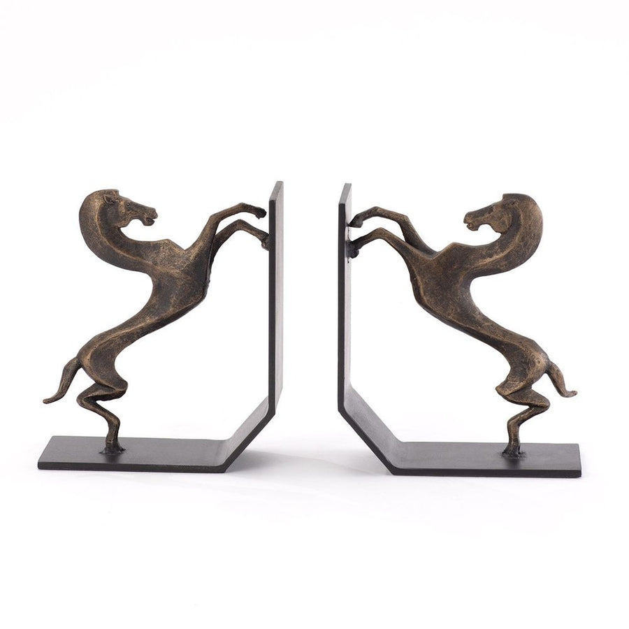 Bookends Standing Horse Bookends-Bronze