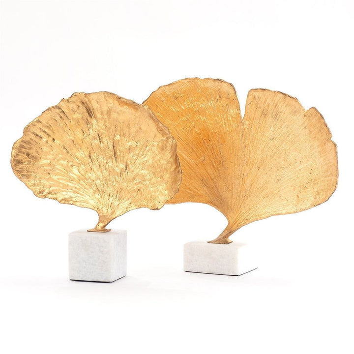 Decorative Objects Ginkgo Leaf Sculpture Gold Finish-Lg