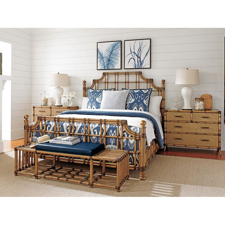 Beds St. Kitts Rattan Bed 6/6 King - Bermuda Sands