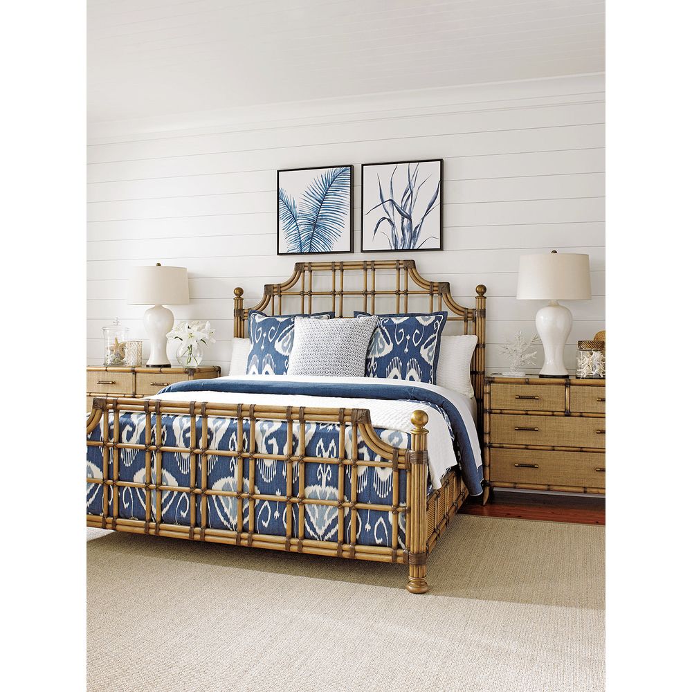 Beds St. Kitts Rattan Bed 6/6 King - Bermuda Sands