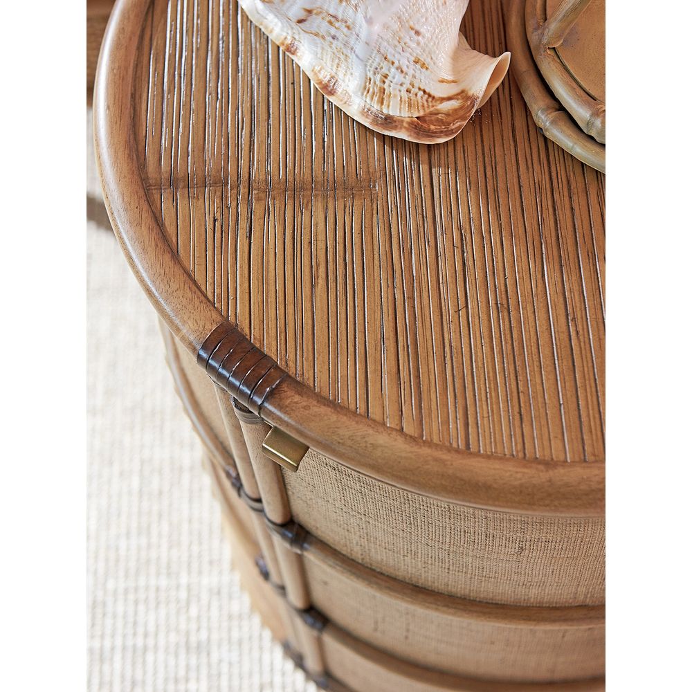 Side Tables Cassada Drum Table - Bermuda Sands