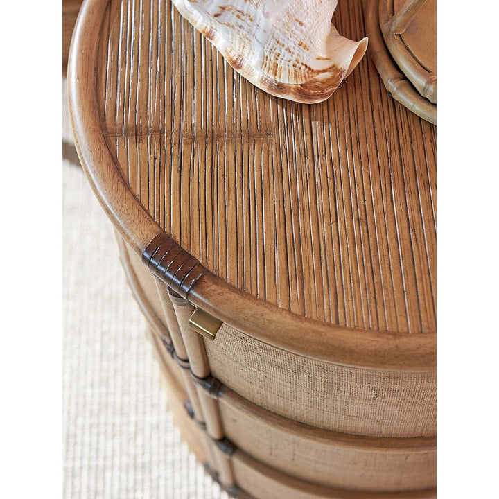 Side Tables Cassada Drum Table - Bermuda Sands