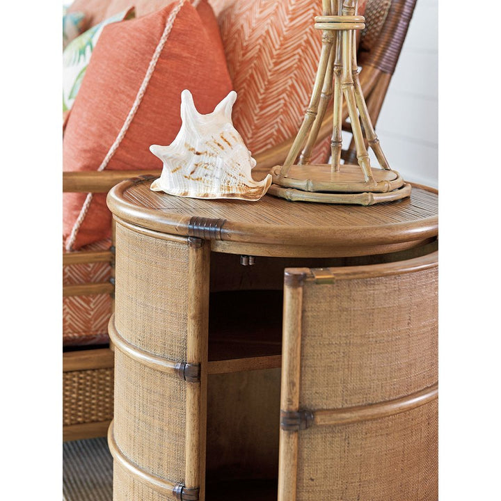 Side Tables Cassada Drum Table - Bermuda Sands