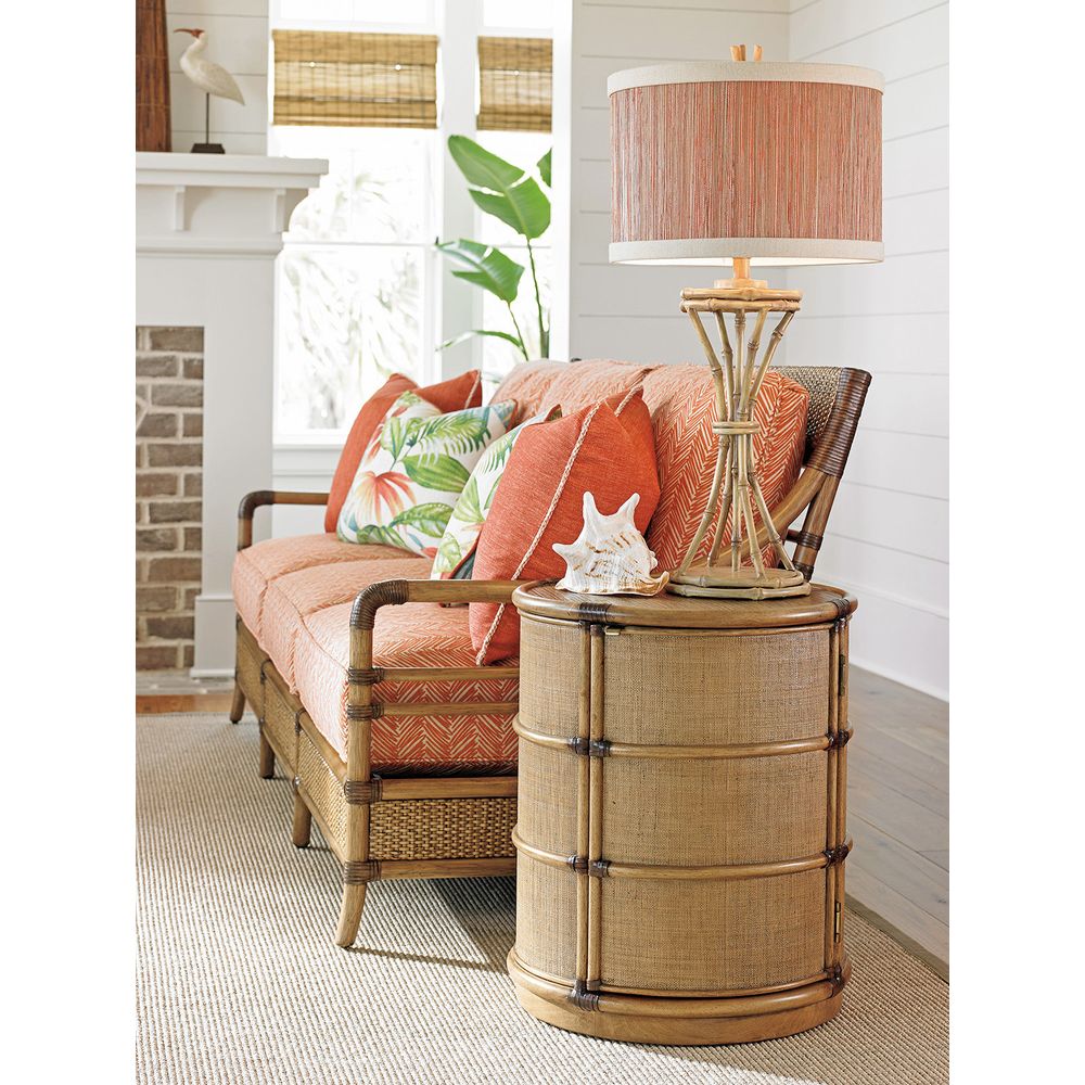 Side Tables Cassada Drum Table - Bermuda Sands