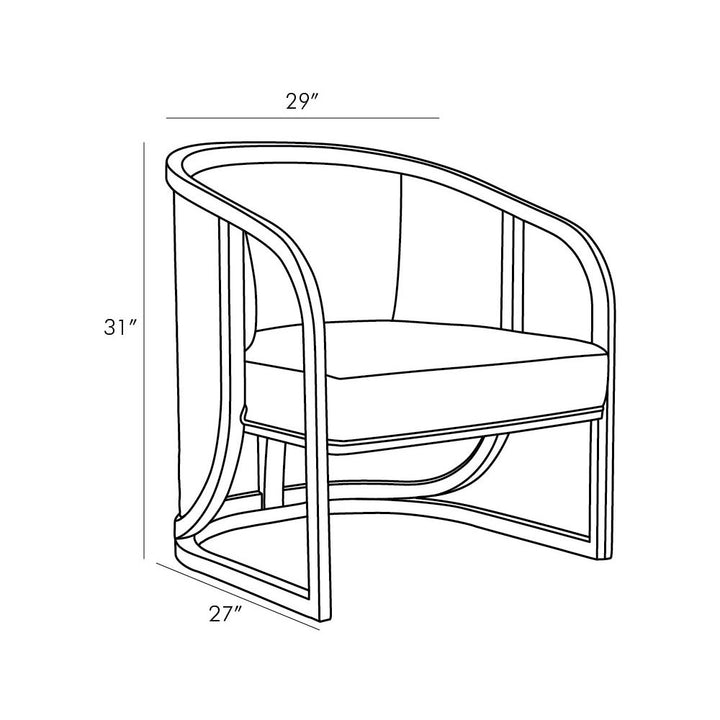 Aurelia Lounge Chair - Gray