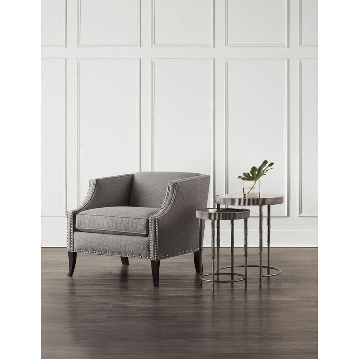 Side Tables Silver Mirror Accent Nesting Tables