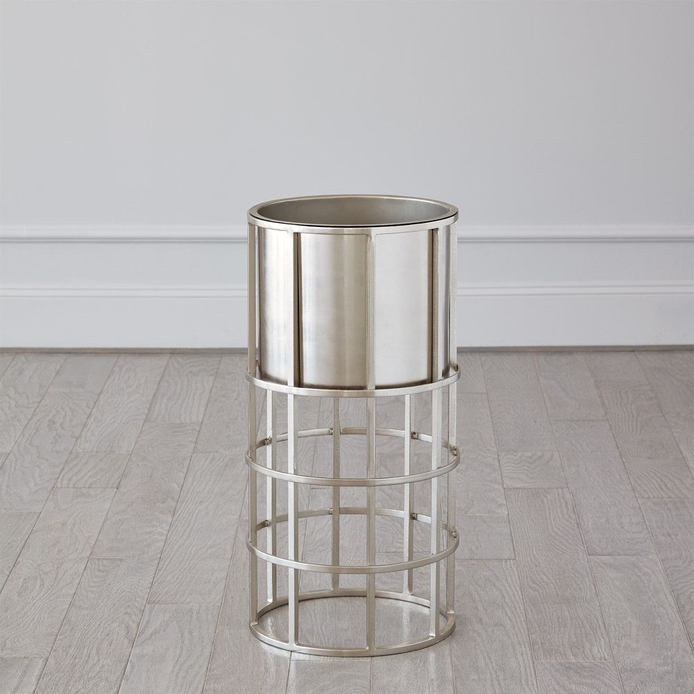 Ringed Planter-Nickel-Lg