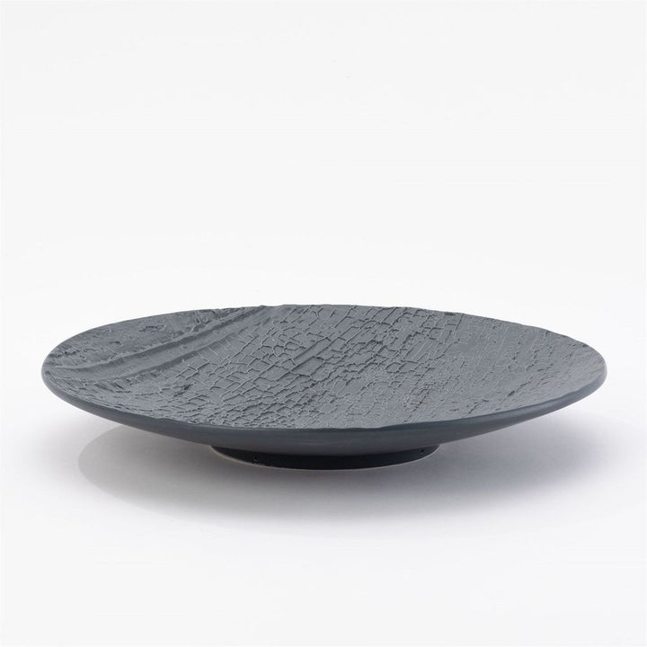 Serveware: Chargers & Server Plates Tree Texture Charger-Matte Black
