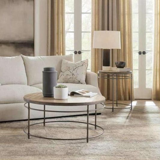 Coffee Tables St. Armand Round Cocktail Table