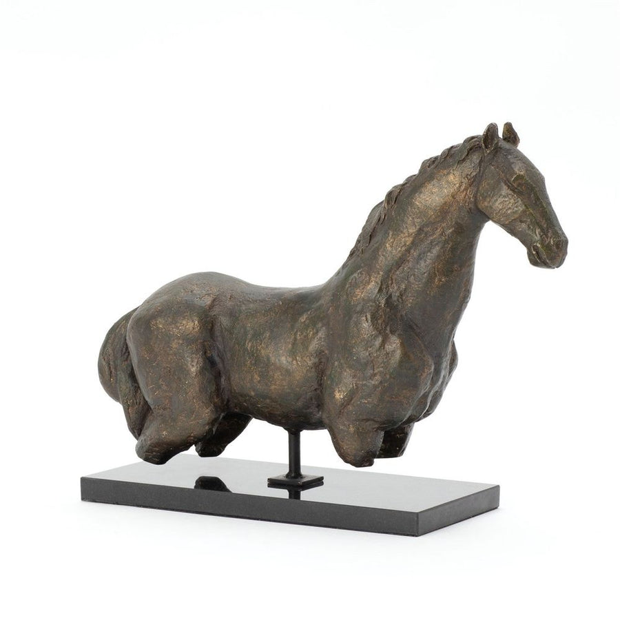 Decorative Objects Horse Sculpture-Iron/Granite