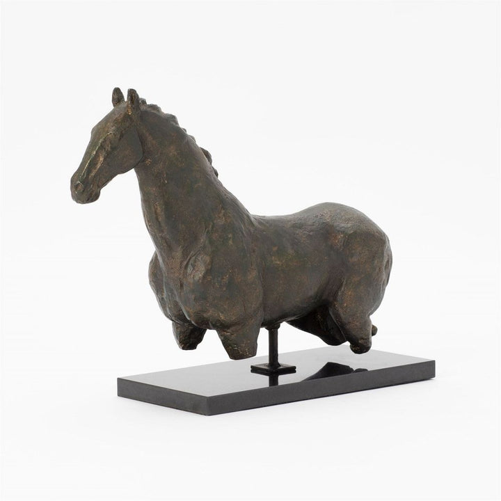 Decorative Objects Horse Sculpture-Iron/Granite