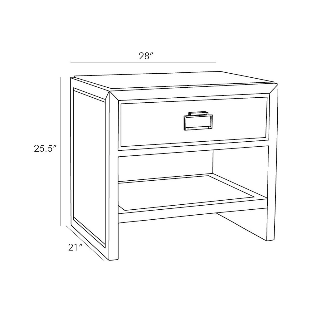Cecilia Side Table - Brown