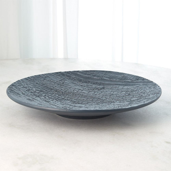Serveware: Chargers & Server Plates Tree Texture Charger-Matte Black