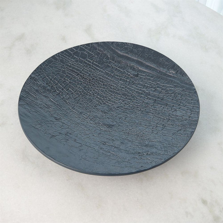 Tree Texture Charger-Matte Black