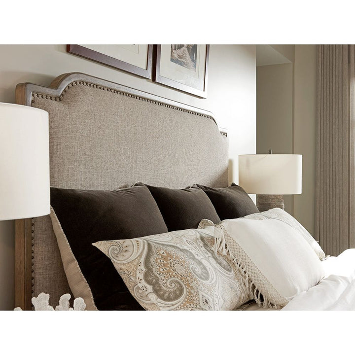 Stone Harbour Upholstered Bed 6/6 King - Hatteras Gray