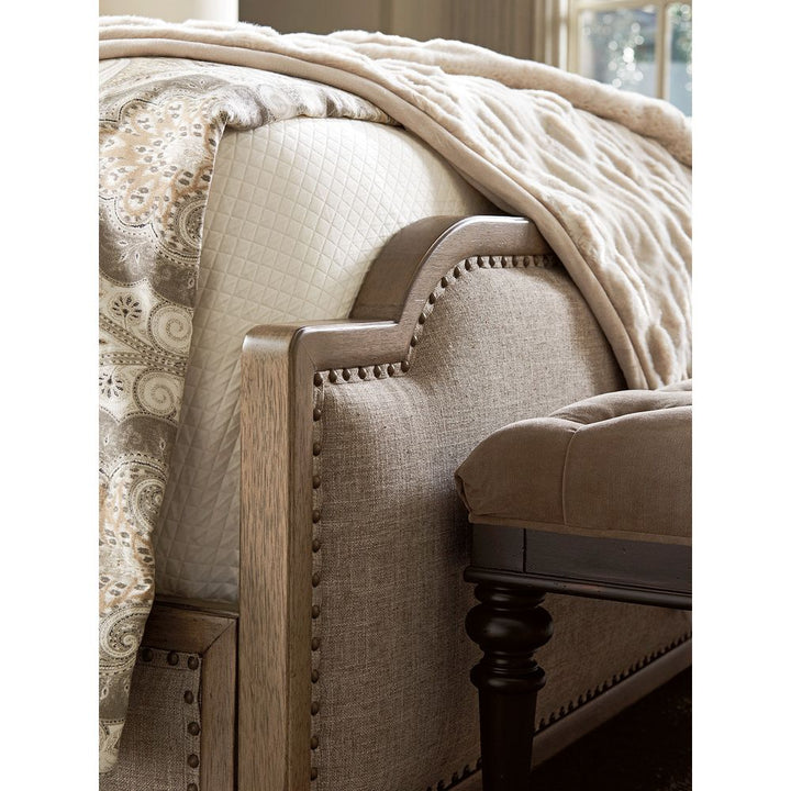 Stone Harbour Upholstered Bed 6/6 King - Hatteras Gray