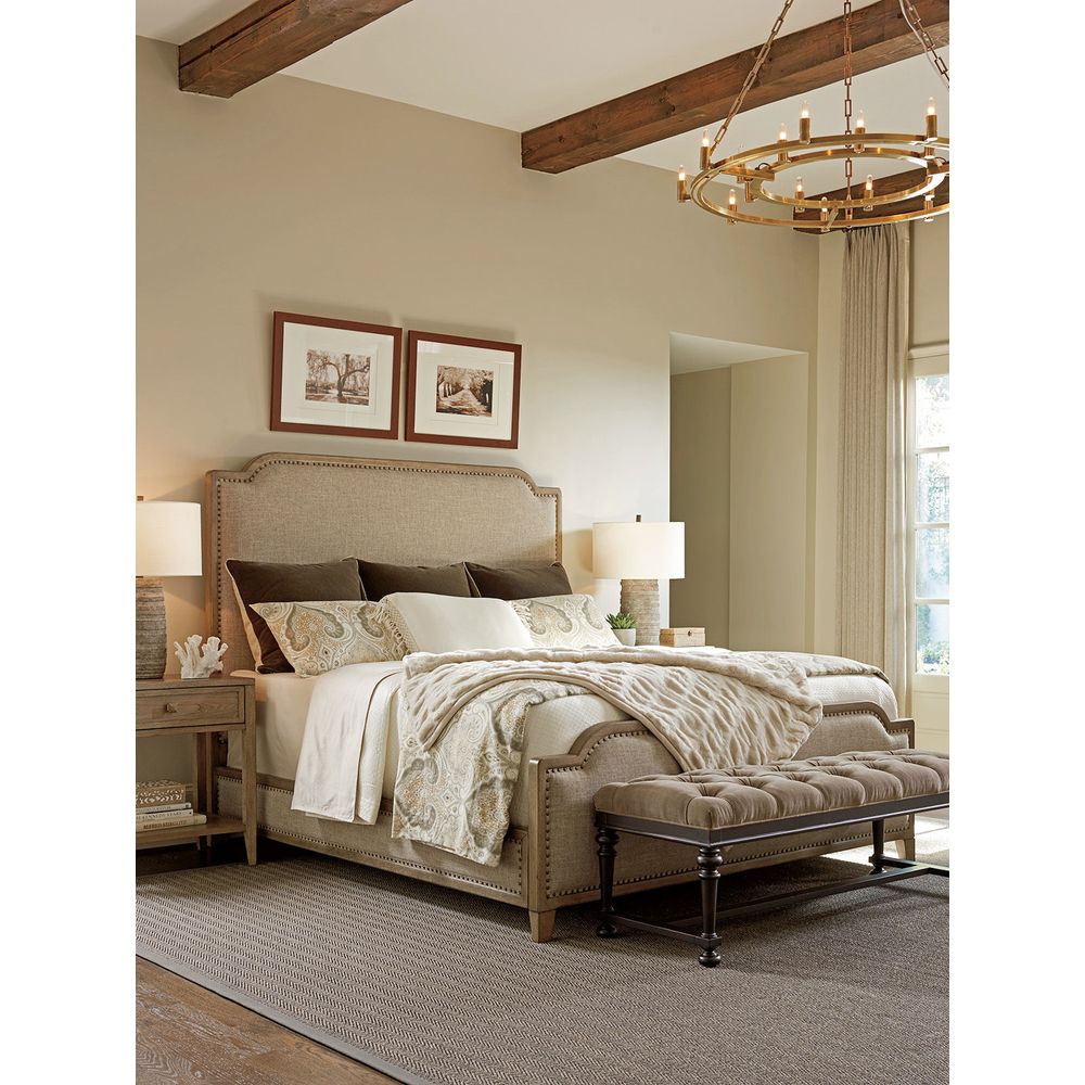 Beds Stone Harbour Upholstered Bed 6/6 King - Hatteras Gray
