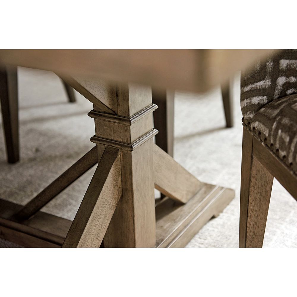 Pierpoint Double Pedestal Dining Table - Hatteras Gray