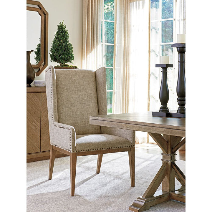 Pierpoint Double Pedestal Dining Table - Hatteras Gray