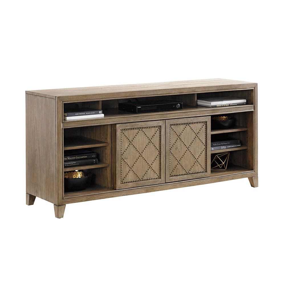 Fairbanks Media Console - Hatteras Gray