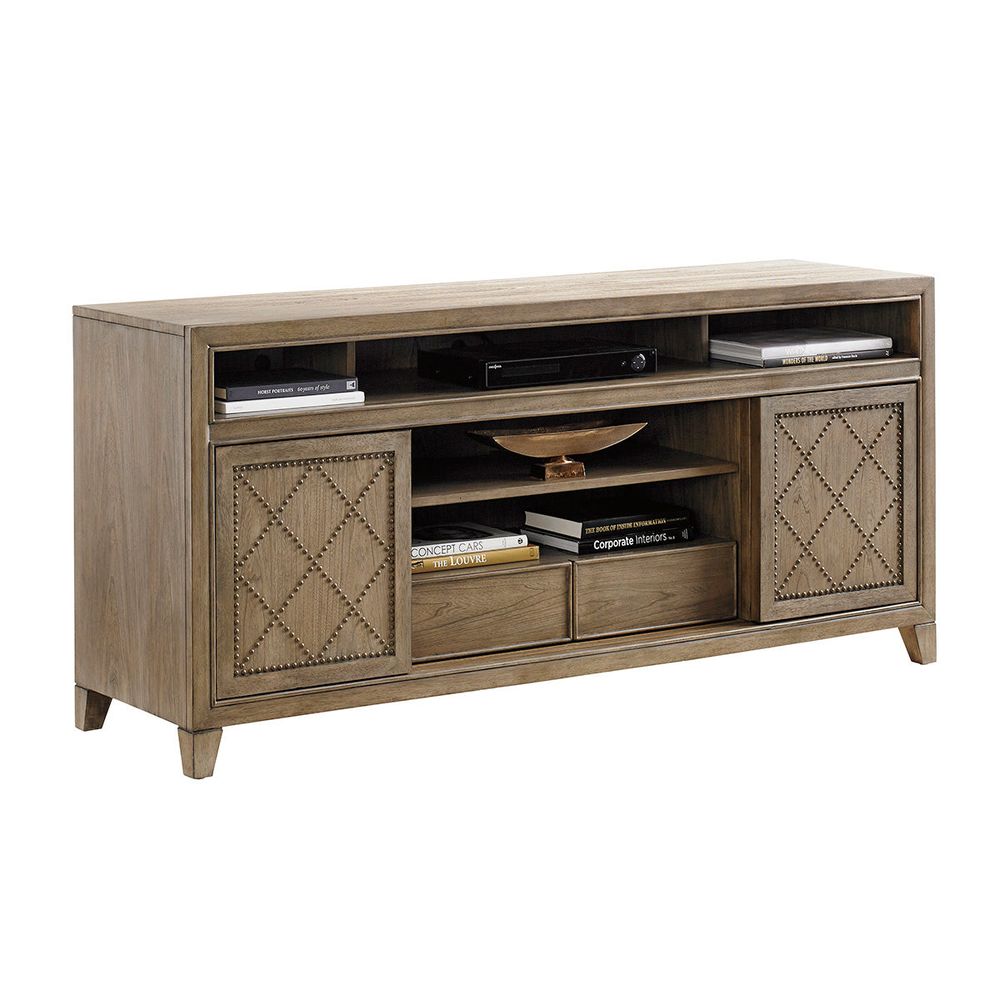 Fairbanks Media Console - Hatteras Gray