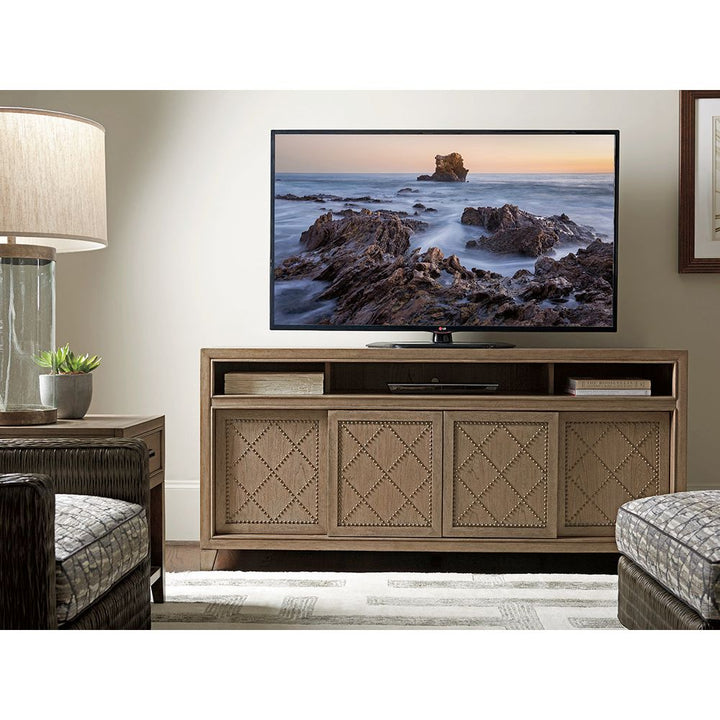 Fairbanks Media Console - Hatteras Gray
