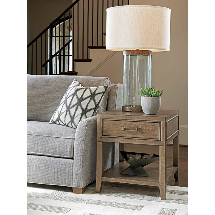 Side Tables Pearce End Table - Hatteras Gray