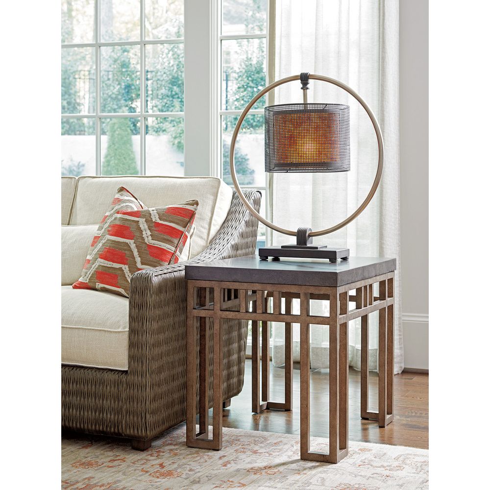 Side Tables Montera Travertine End Table - Hatteras Gray