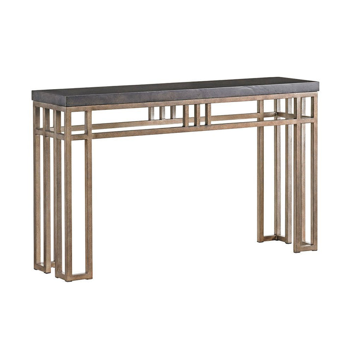 Console Tables Montera Travertine Console - Hatteras Gray