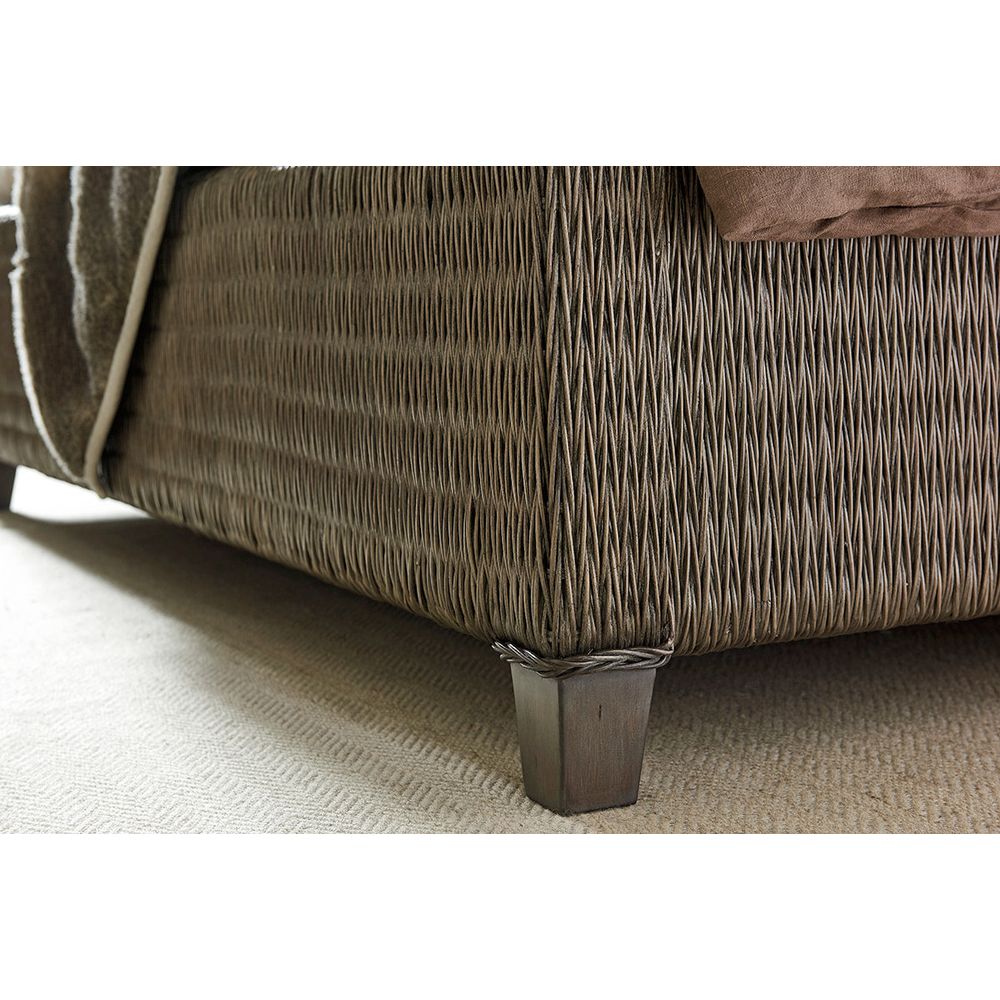 Beds Driftwood Isle Woven Platform Bed 6/6 King - Smoke Gray