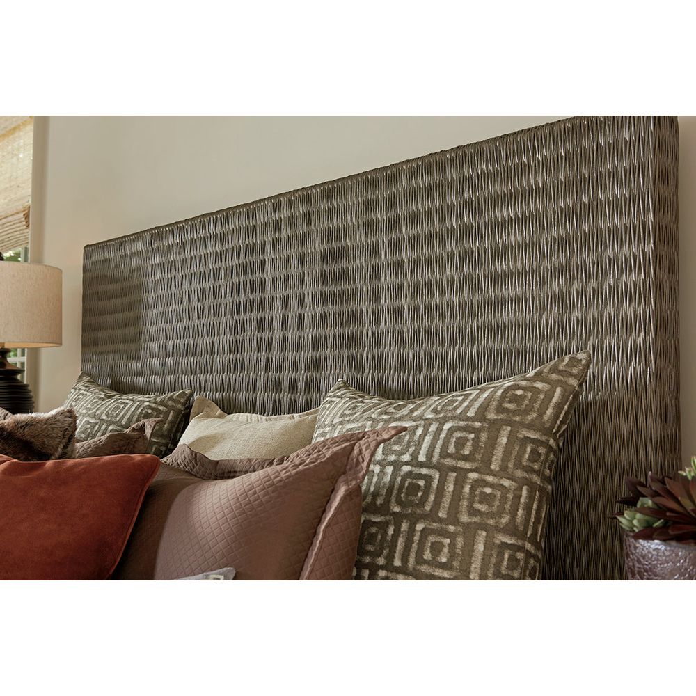 Driftwood Isle Woven Platform Bed 6/6 King - Smoke Gray