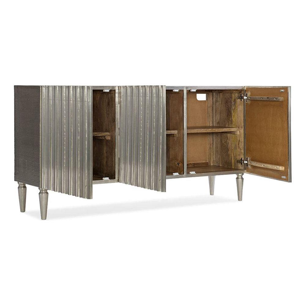 Sideboards & Credenzas Melange German Silver 78" Entertainment Console
