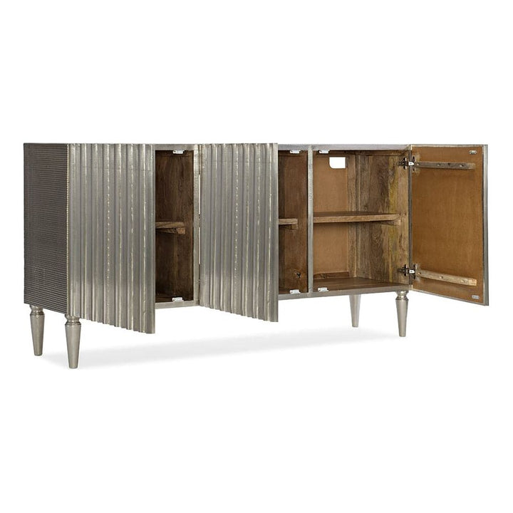 Sideboards & Credenzas Melange German Silver 78" Entertainment Console