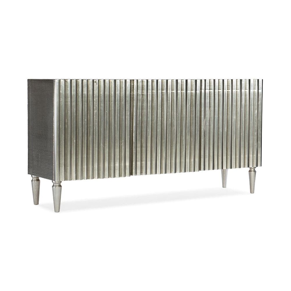 German Silver Console-Hooker-HOOKER-5637-55468-SLV-Sideboards & CredenzasGerman silver foil-4-France and Son