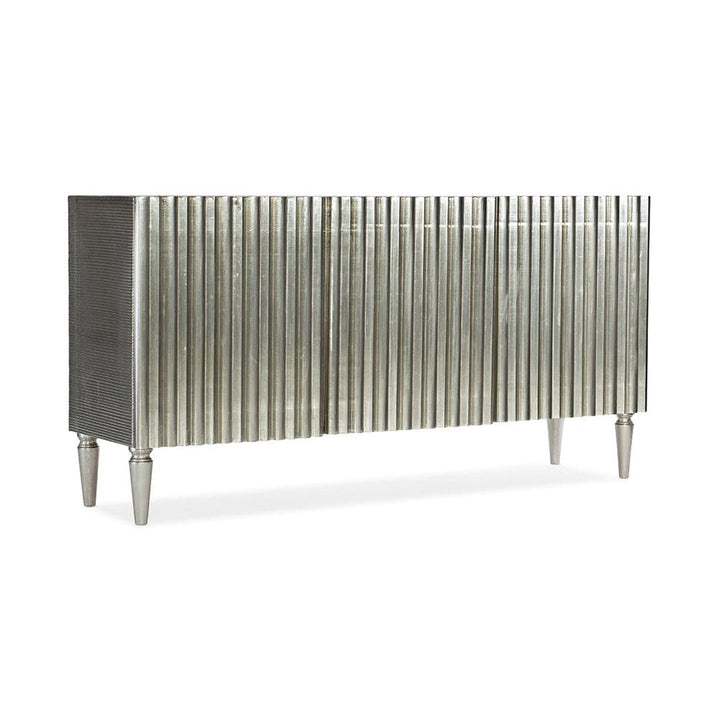 German Silver Console-Hooker-HOOKER-5637-55468-SLV-Sideboards & CredenzasGerman silver foil-4-France and Son