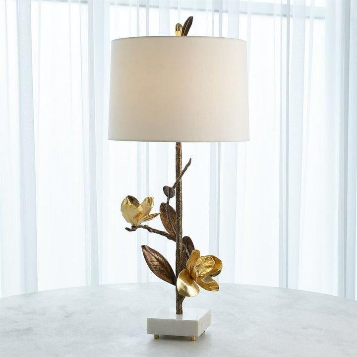 Magnolia Flower Table Lamp-Left