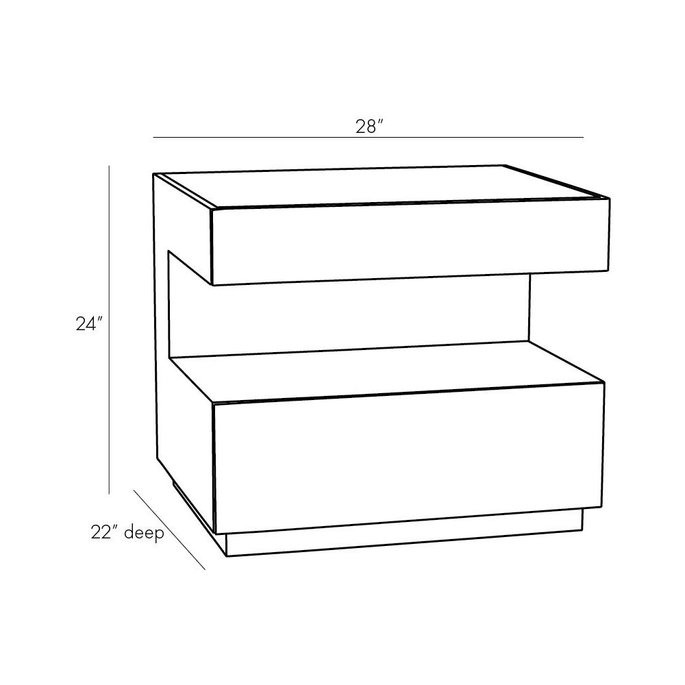Theron Side Table - Black
