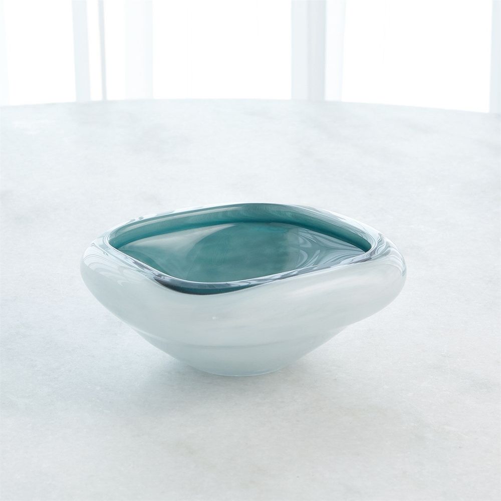 Square Cased Glass Bowl-Azure-Sm