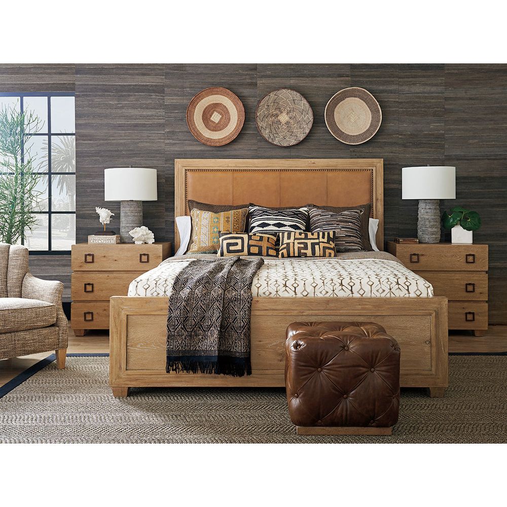 Antilles Upholstered Panel Bed 6/6 King - Newcastle