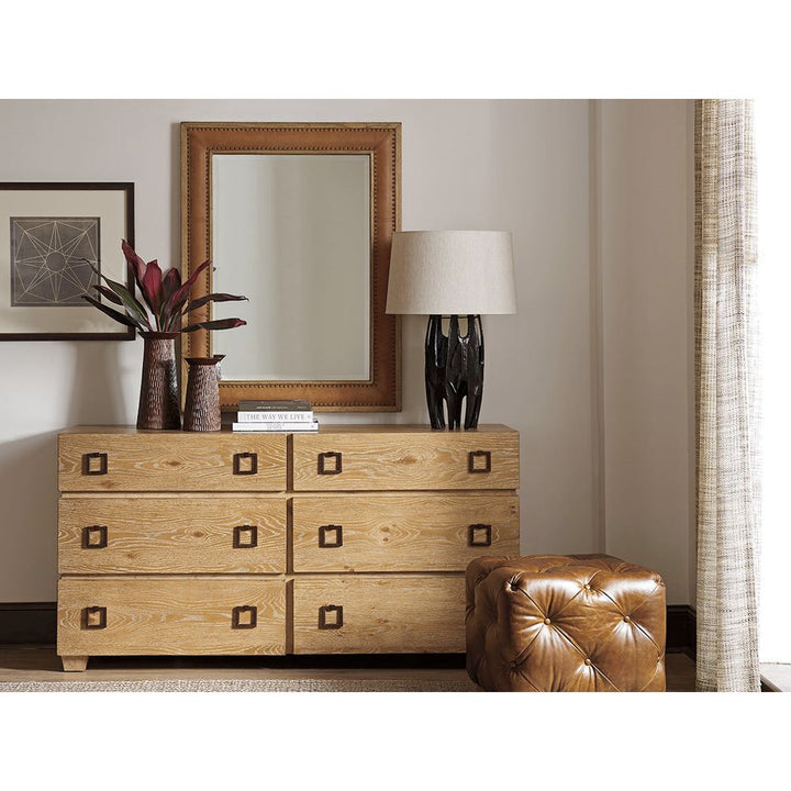 Mirrors Dominica Leather Rectangular Mirror - Newcastle