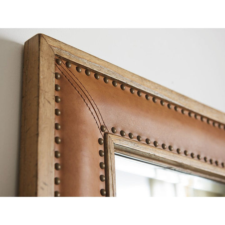 Mirrors Dominica Leather Rectangular Mirror - Newcastle
