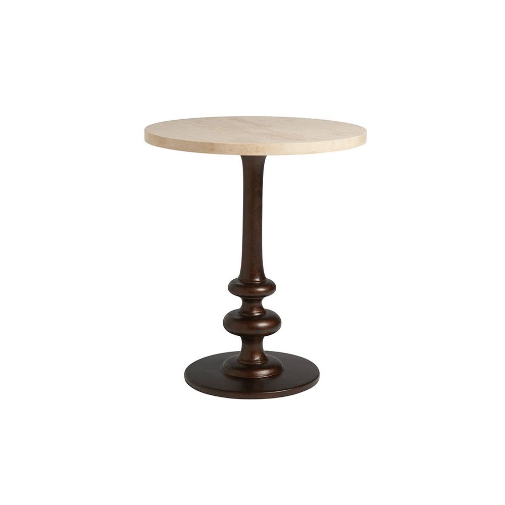 Side Tables Marshall Stone Top Round End Table - Newcastle